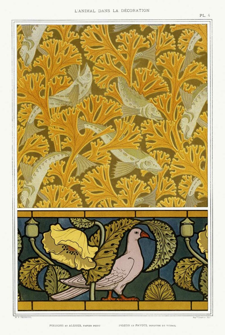 Amazing Art Nouveau Animal designs, Maurice Pillard Verneuil Prints ...