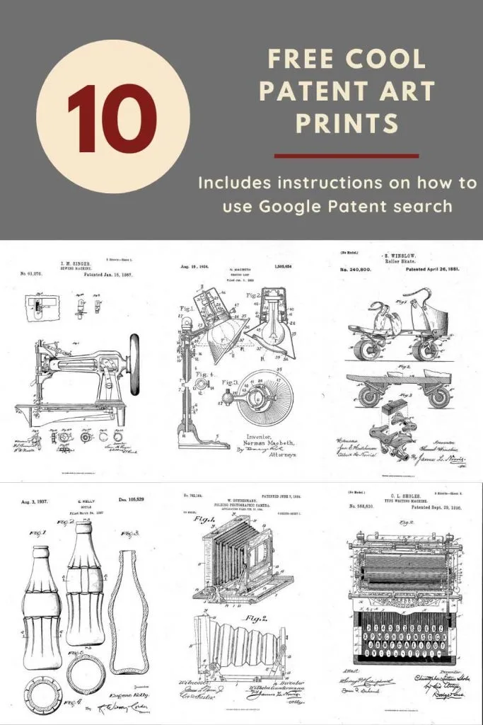 Free Google patent art