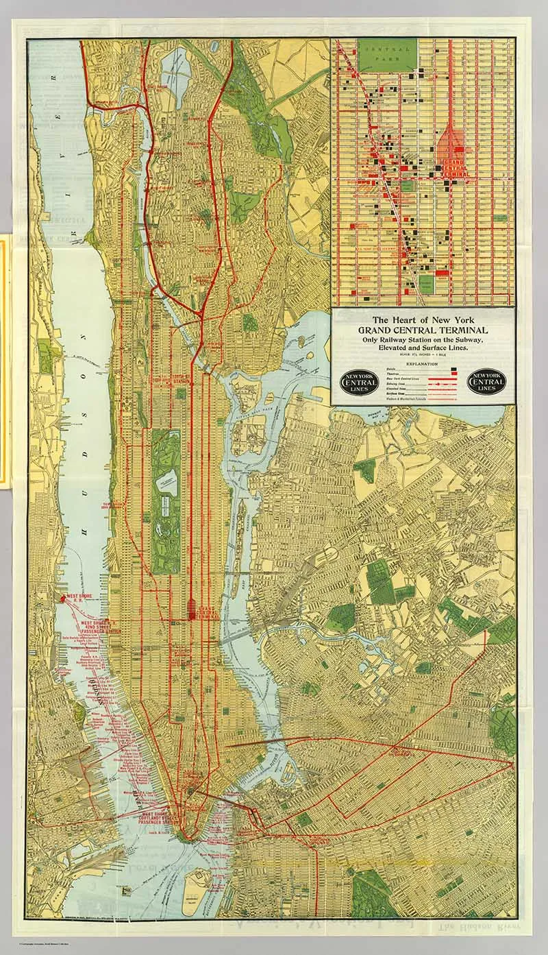 Vintage New York Maps - Pictureboxblue