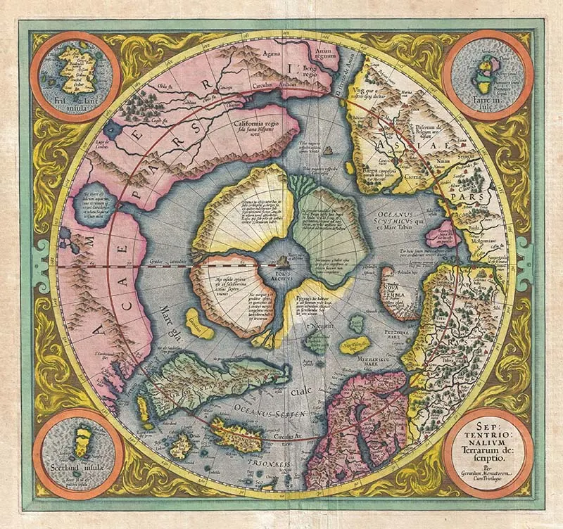 1606_Mercator_Hondius_Map_of_the_Arctic_(First_Map_of_the_North_Pole)