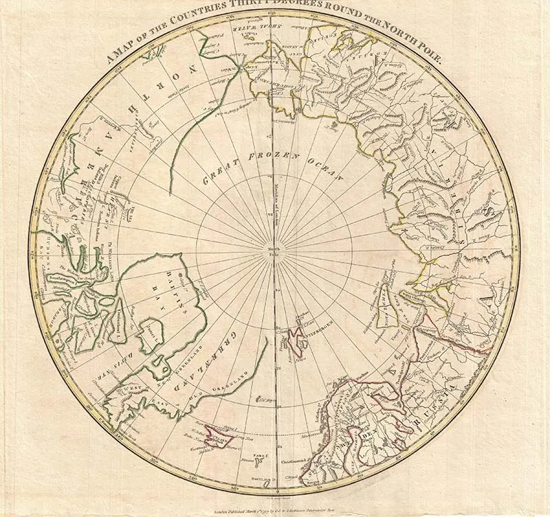 1799_Clement_Cruttwell_Map_of_North_Pole