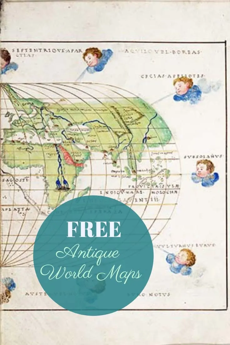 FREE antique world maps