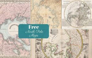 Free Vintage North Pole Maps To download ft