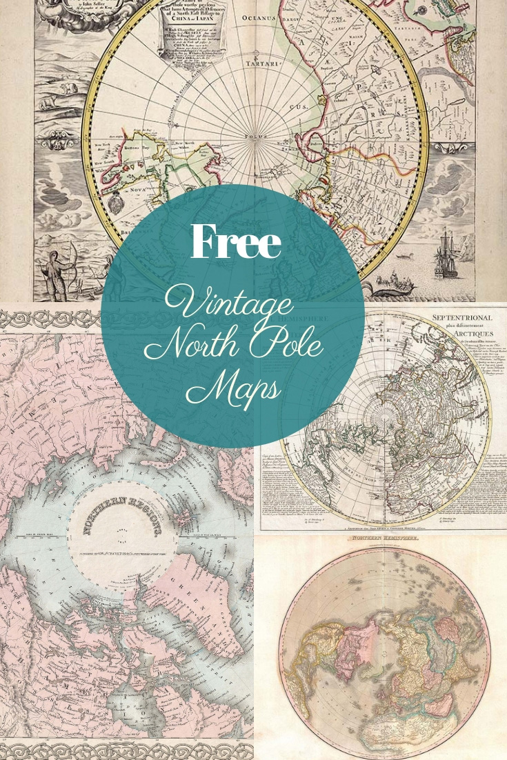 Free Vintage North Pole Maps To download