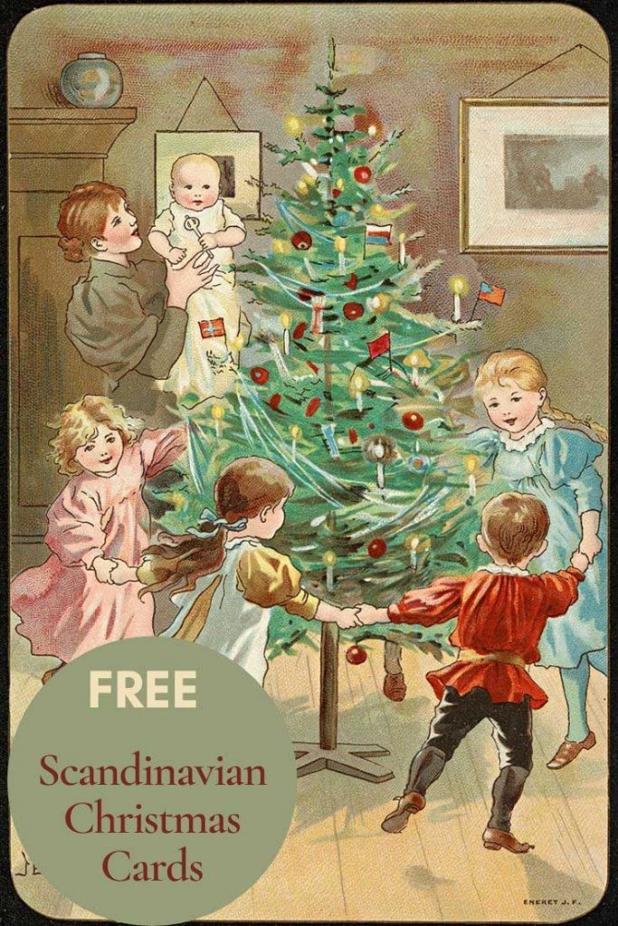 Free_vintage_scandinavian_Christmas_cards_tree
