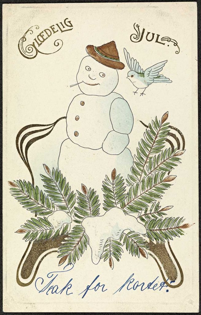 Glædelig_Jul,Snow man1908
