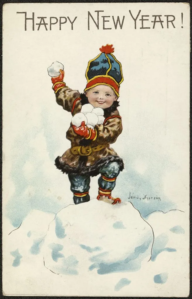 Antique Scandinavian Christmas Card