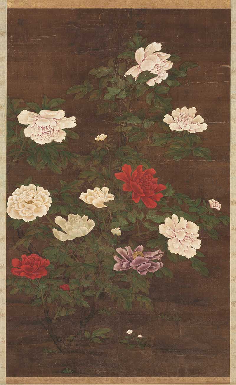 Chinese Yuan Dynasty peonies