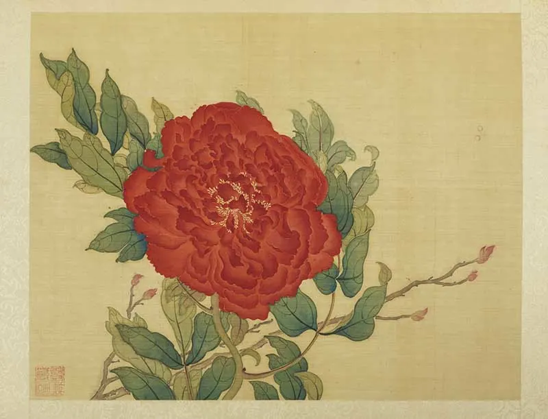 Qing Dynasty Peony