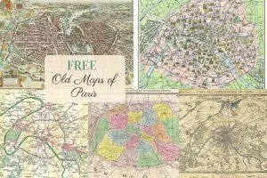 Free to download old maps of Paris