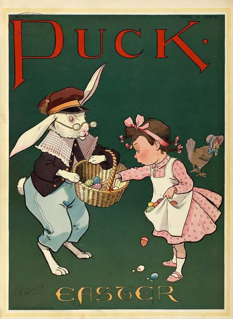 Easter bunny pictures from PUCK magazine.