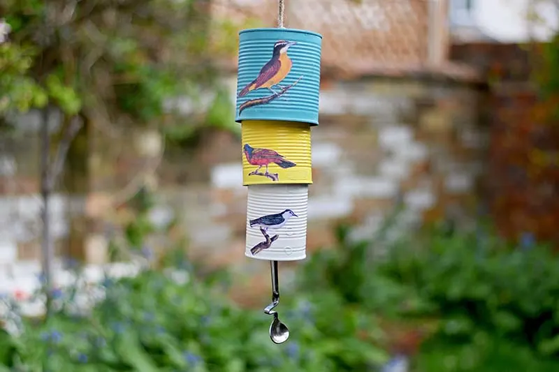 Tin can wind chime