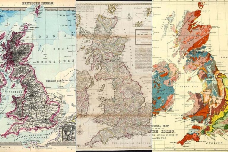 Copyright Free Old Map of Britain and Maps of The UK
