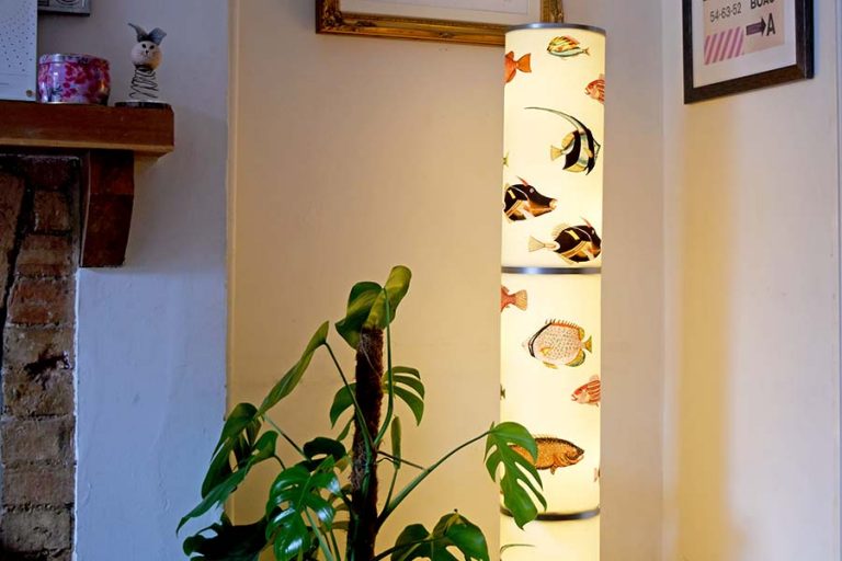 IKEA Floor lamp hack with fish