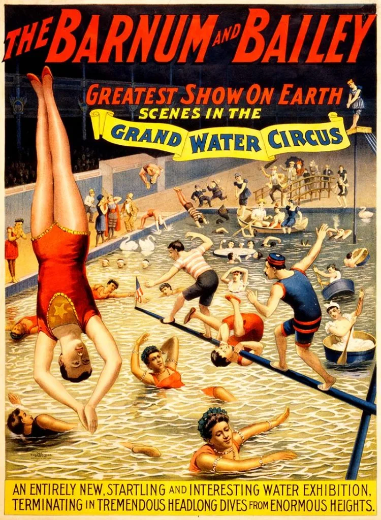 Barnum & Bailey Grand Water Circus
vintage circus posters