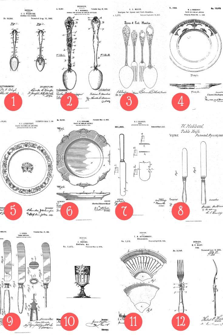 12 free kitchen patents