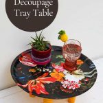 DIY decoupage flower tray