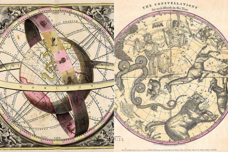 Free Old Printable Constellation Map Posters To Download