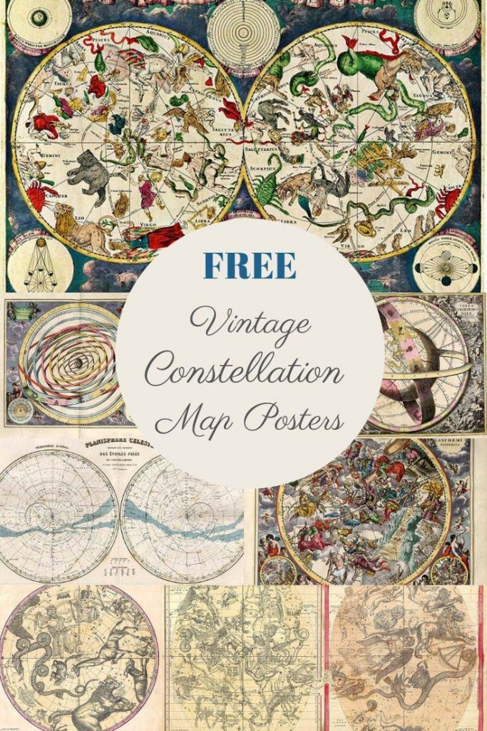 free constellation map posters