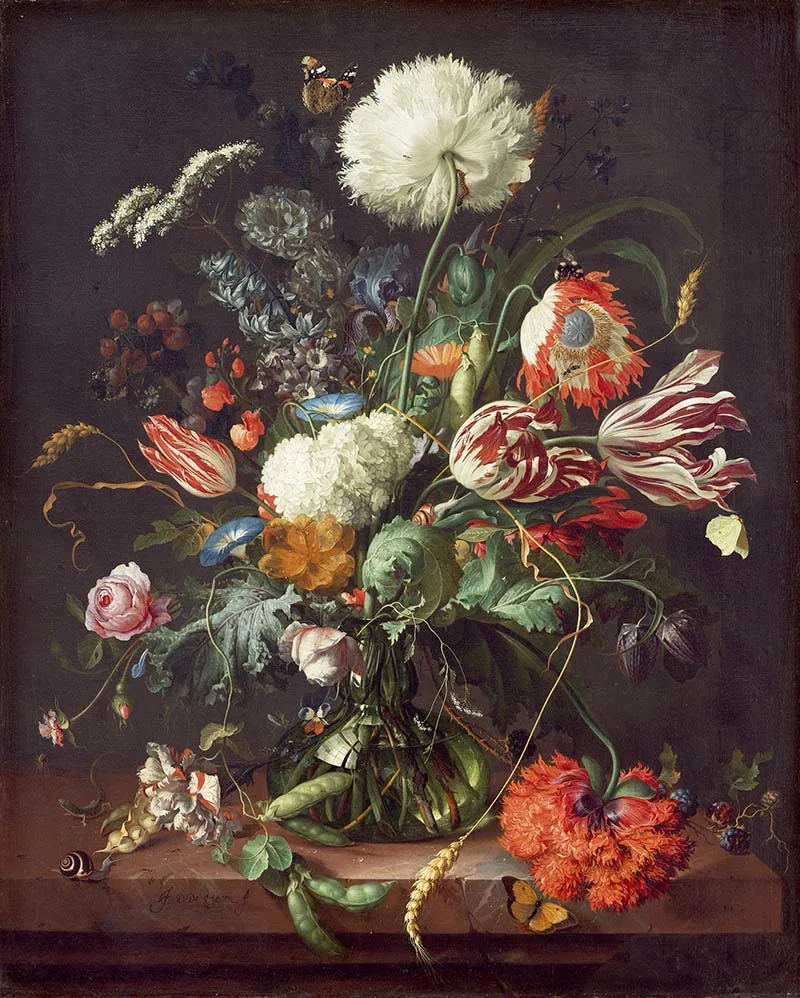 Jan Davidsz de Heem vase of flowers