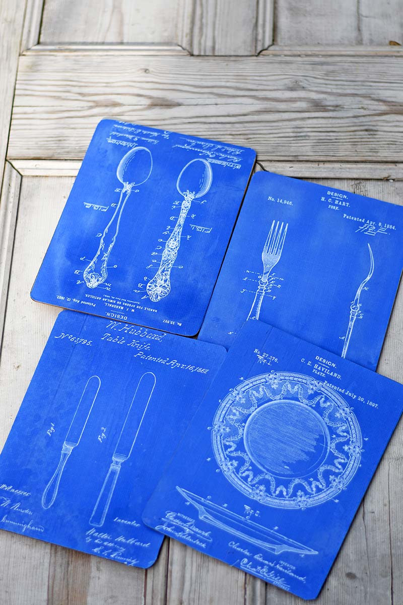 upcycled DIY placemat kitchen patents