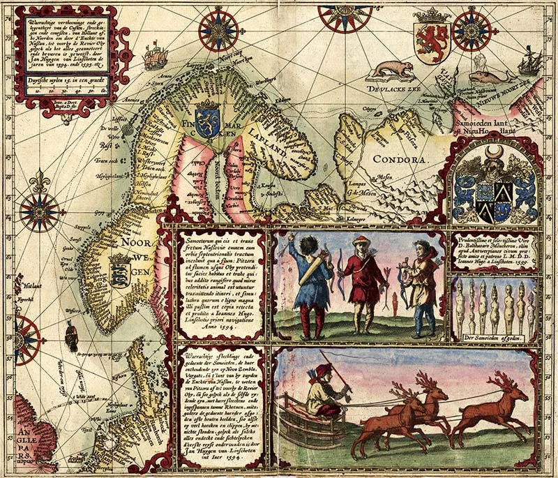 1601 Old Map of Norway