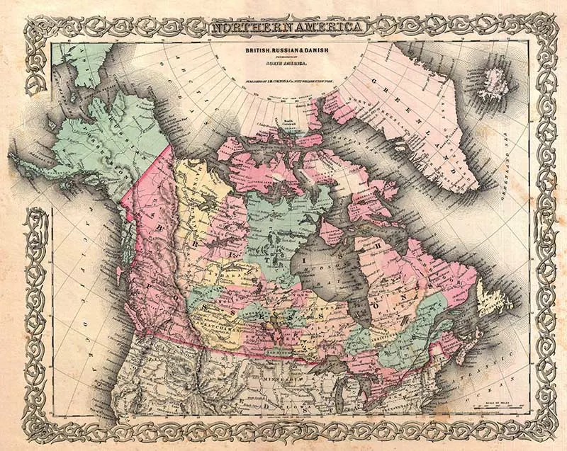 1855 Canadian Map