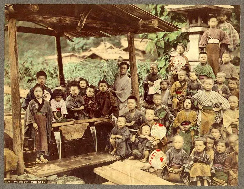 Country_Children_Kusakabe_Kimbei 