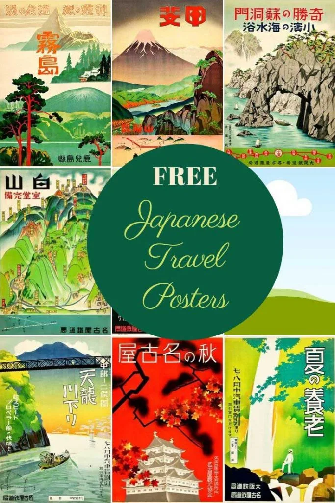 vintage japanese travel posters