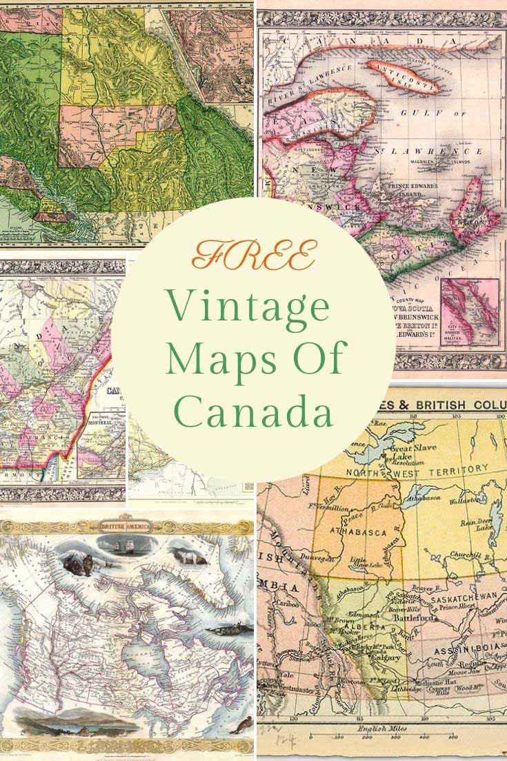 old maps of Canada