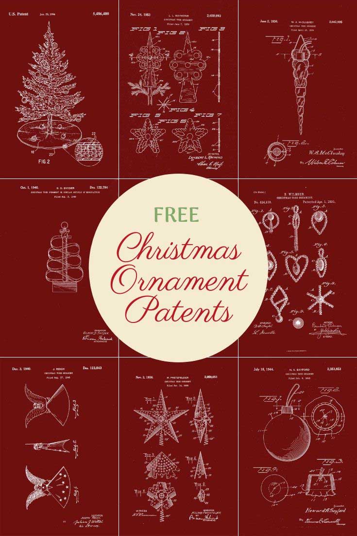 Free Patents For Christmas Inventions Of Tree Ornaments - Picture Box Blue