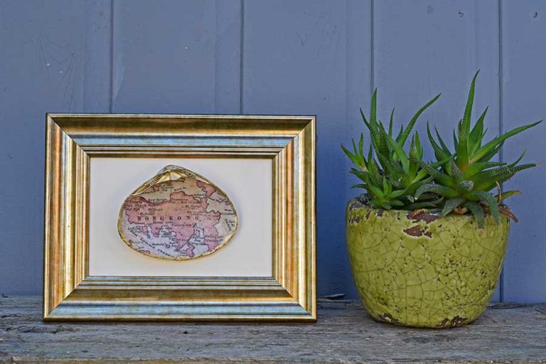 How To Make A Map Seashell Gift For Christmas