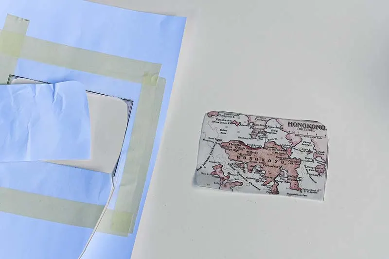 Cutting out tissue map