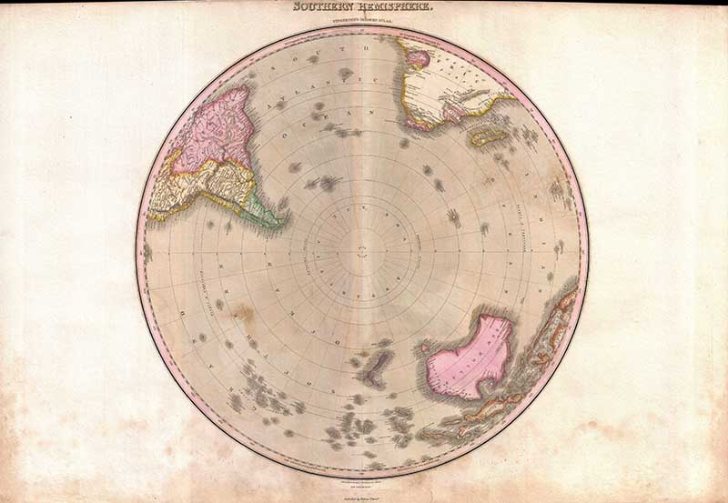 Map of the Southern Hemisphere
