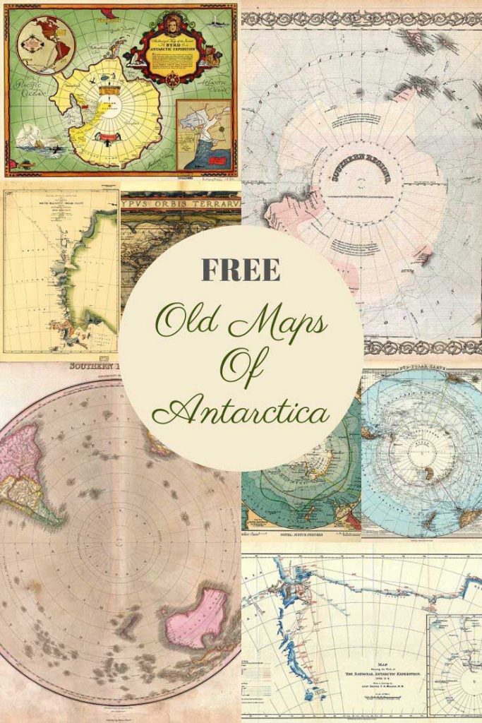 free old maps of Antarctica