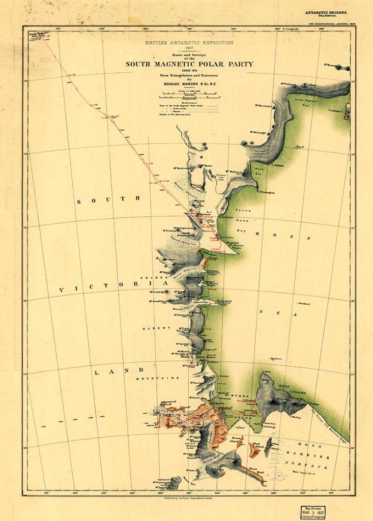 old maps on Antarctica