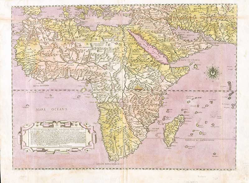 1562 African continent map