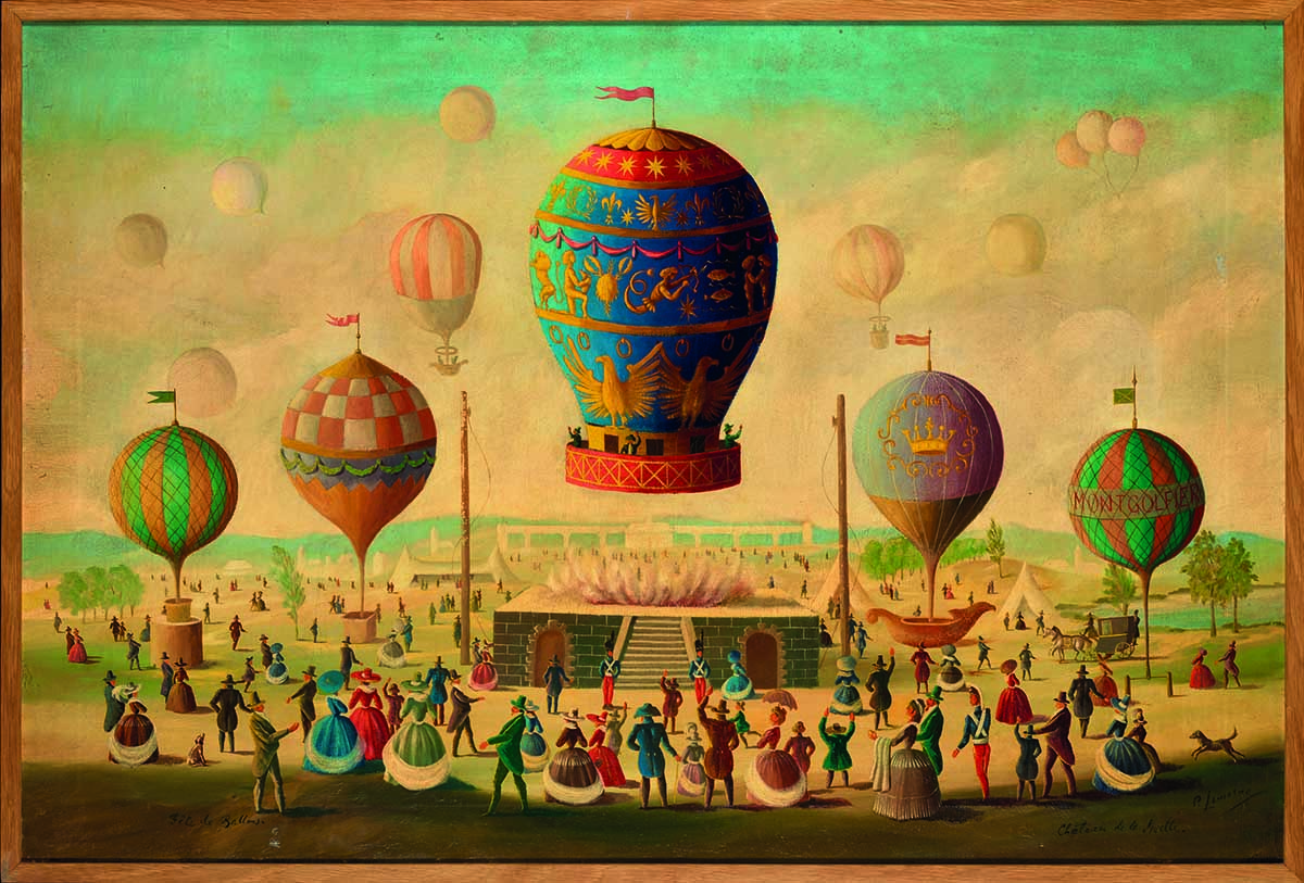 18 Zoll Heißluftballon Deko – Rot, Vintage-Look, Drehbar Mit Kugellager