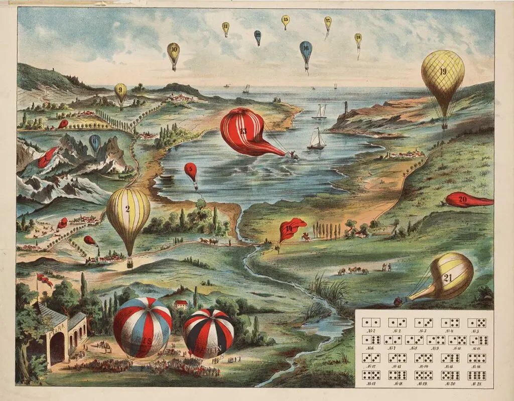 hot air balloon board game