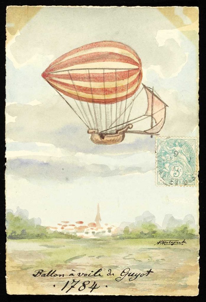 airship style hot air balloon