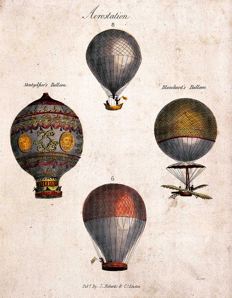 vintage hot air balloons 