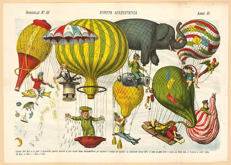 vintage hot air balloon