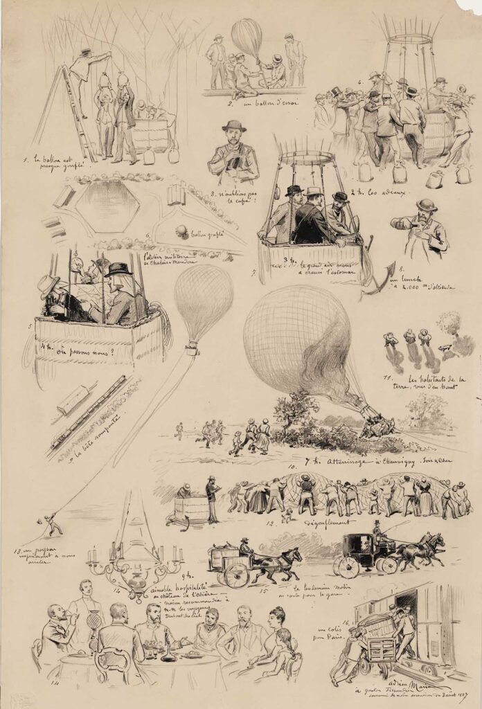 Sixteen vignettes from French Balloonists