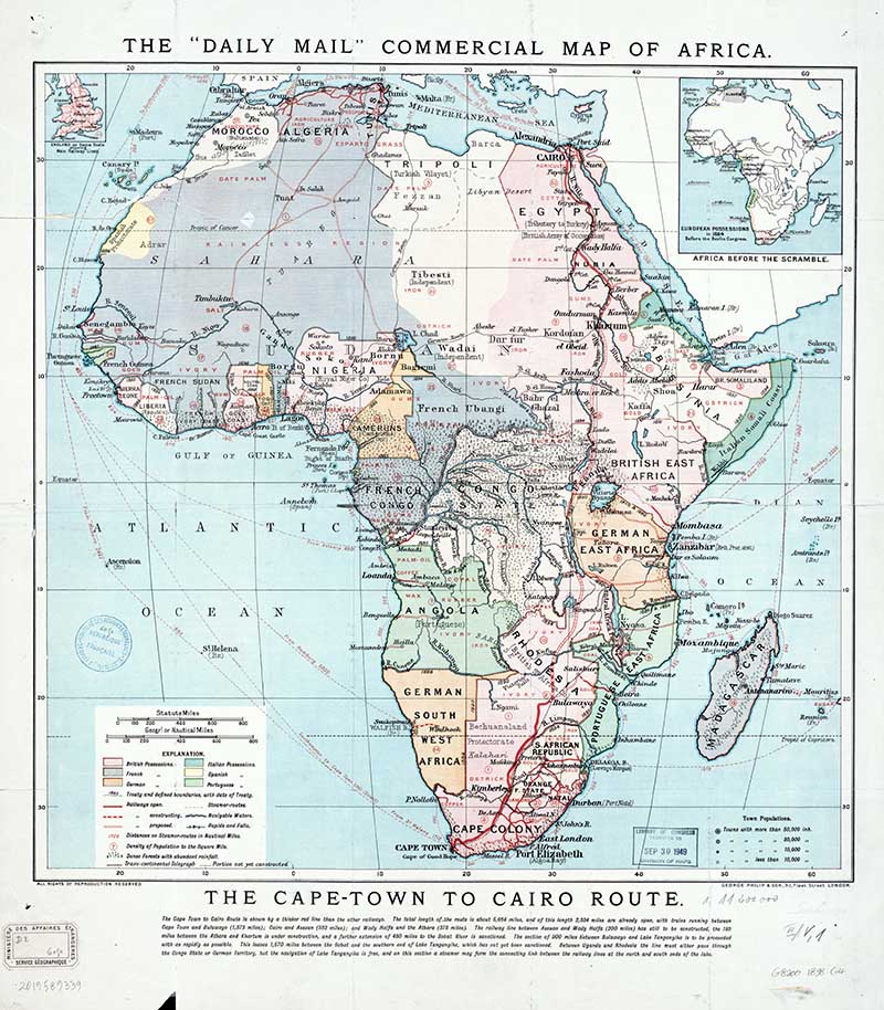 vintage maps of Africa