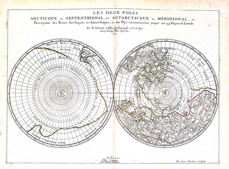 Map of the 2 poles