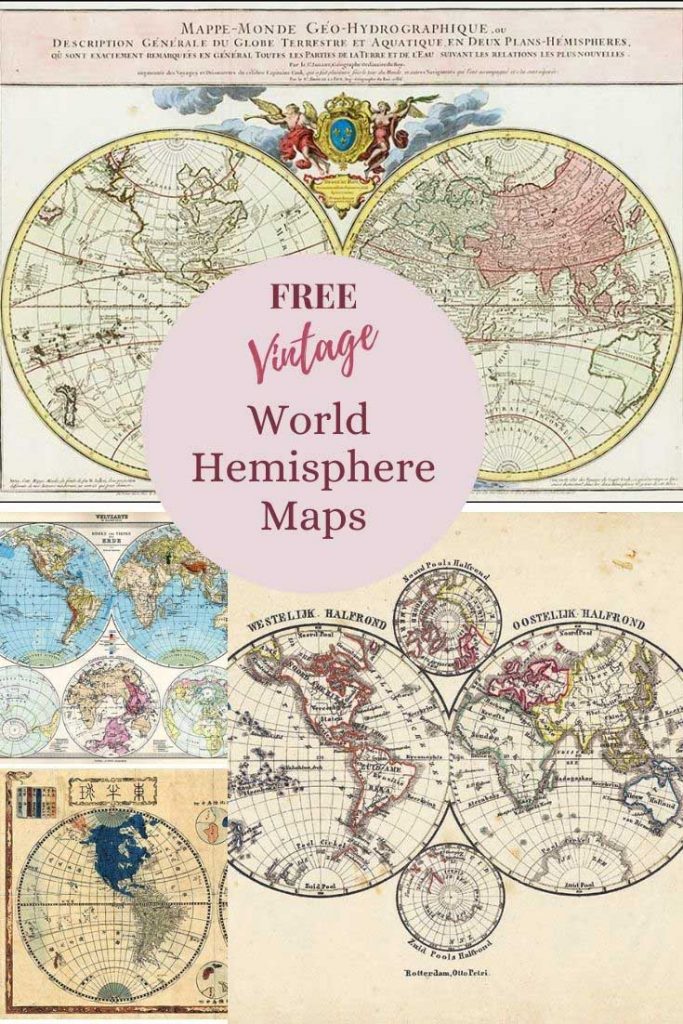 world map hemispheres