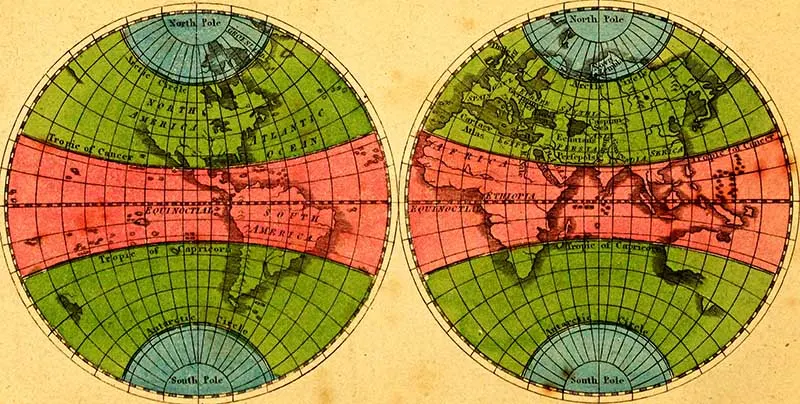 colorful 2 globe map