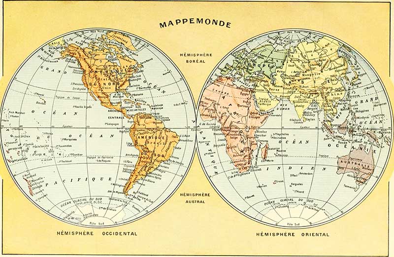 Mappemonde 1922