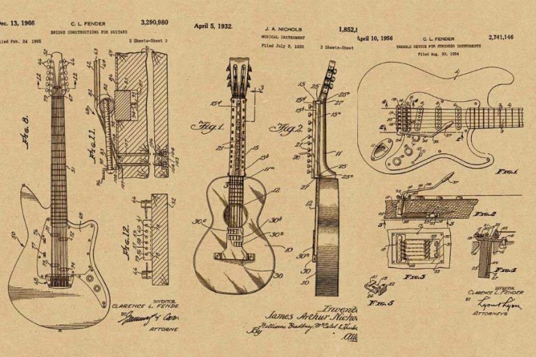 Cool Free Guitar Patent Prints To Download