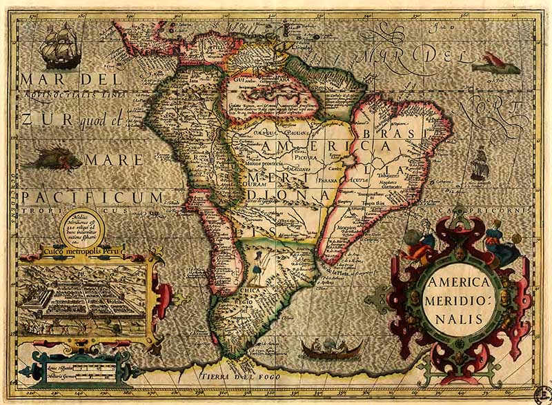 1606 Map of South America